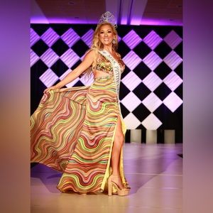 Multi color formal dress Mac Duggal